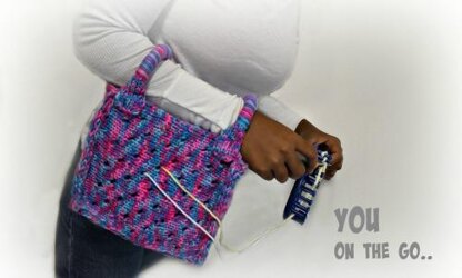 Loom Knitting Patterns Yarn Holder Bag Purse by Loomahat