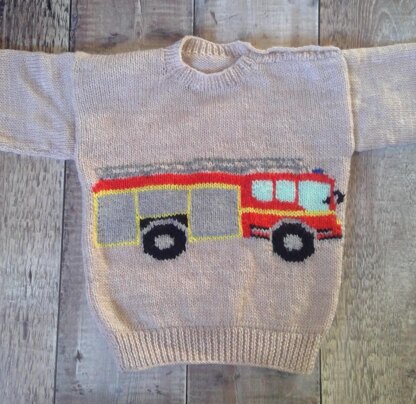 Fire Engine sweater Transport series