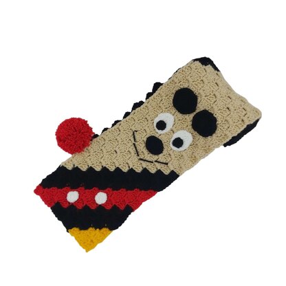 Red Mouse Scarf C2C