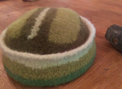 Simple felted cap