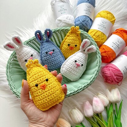 Cute Easter Bunny and Chick