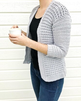 Waffle cardigan 2025 crochet pattern