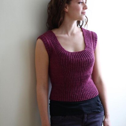 Ribbed Pullover Vest