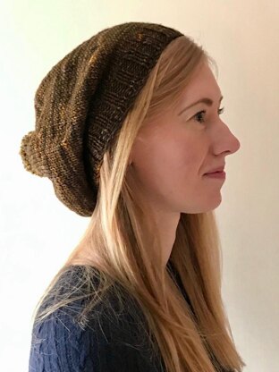 Elodie. Simple Slouch Hat in Malabrigo Rios