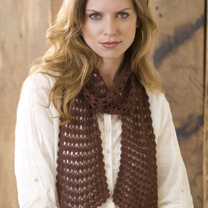 Sensational Lacy Scarf in Aunt Lydia's Bamboo Crochet Thread Size 10 - LC2420 - Downloadable PDF