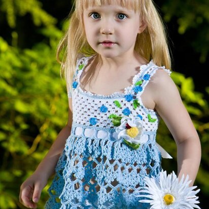 Forget Me Not Top Tunic & Daisy Pin Set