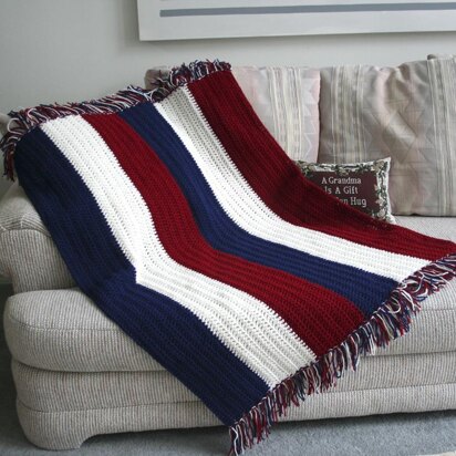 Patriotic Childs Afghan Pattern