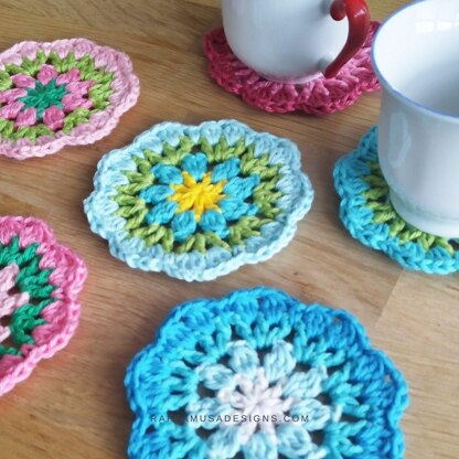 Rounds of Flowers Coasters