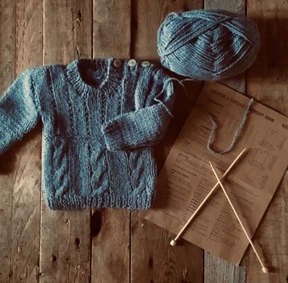 Baby boys Aran Pullover