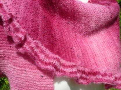 Strickanleitung Rosy Shawl