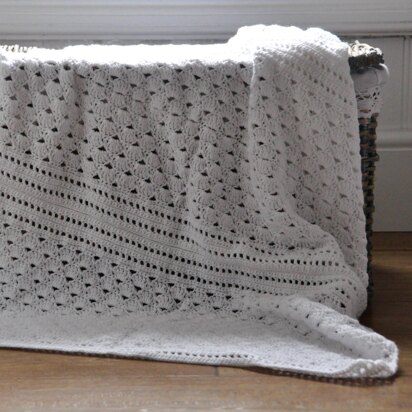 White Lace Baby Blanket