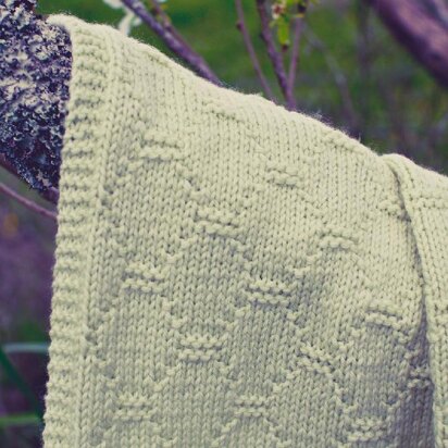 Mosaic Baby Blanket BC42 - knitting pattern