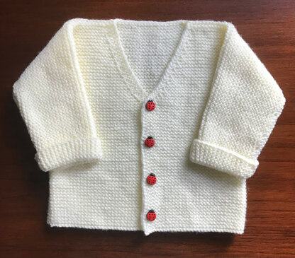 Garter Stitch Cardigan (1-2)