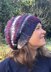 Berry Slouch Beanie and Fingerless Mitts