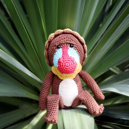 Mongo the Mandrill Amigurumi