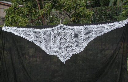 Spider Web and Skull Mandala Scarf