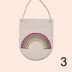 Cotton Clara Rainbow Banner Embroidery Kit - 9.5cm x 11cm