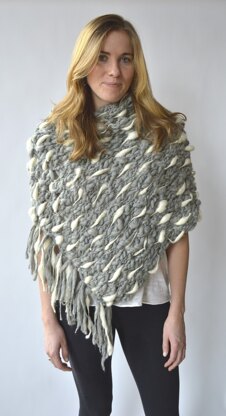 Dash Poncho in Knit Collage Pixie Dust