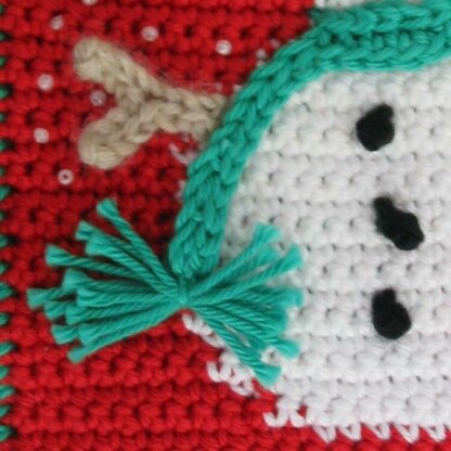 Frosty the Snowman potholder