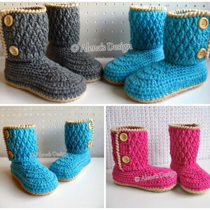 Two-Button Children's Boots