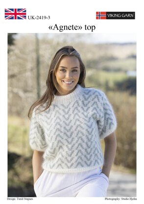 Agnete Top in Viking of Norway Kid Silk - Downloadable PDF