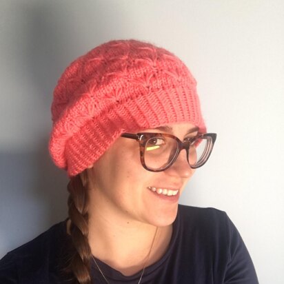 Spring Blossoms Knit Hat - knitting pattern