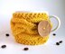 Knit Cup Cozy, Cabled Cup Cozy, Cabled Coffee Cozy, Coffee Sleeve