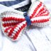 Striped Tunisian Bow Tie