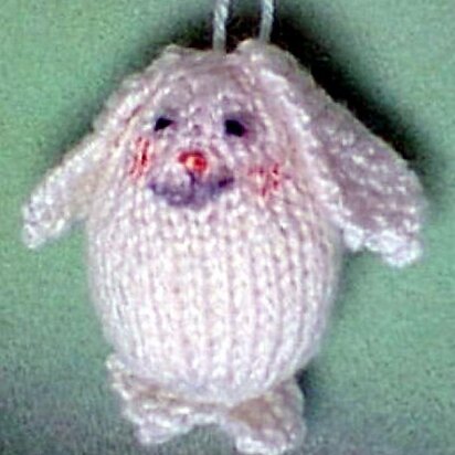 Egghead Bunny Ornament