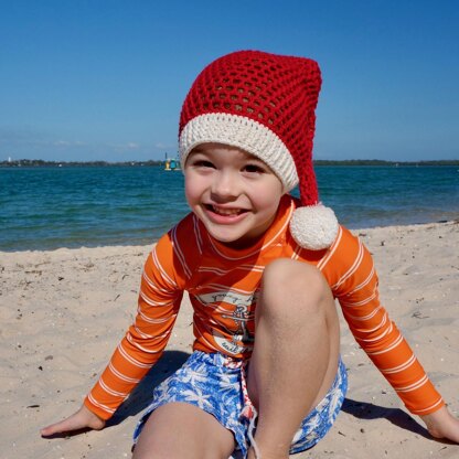 Slouchy Summer Santa Hat