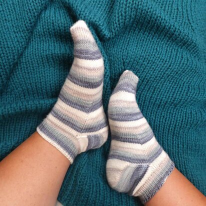 Toe Up Simple Socks No 1