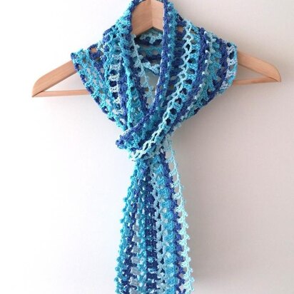 Little blue summer scarf