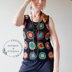 Crochet Patchwork Tank TOP Cover Up.