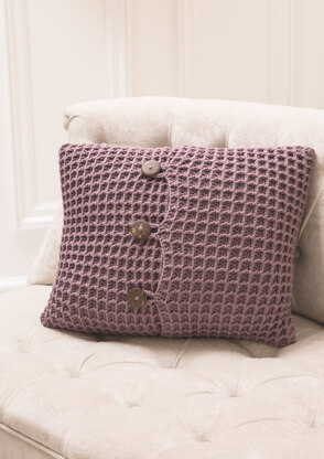 Waffle & Star Cushions in DMC Woolly 5 - 15421L/2 - Leaflet