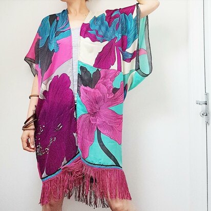 #crochethacking long kimono style cover up