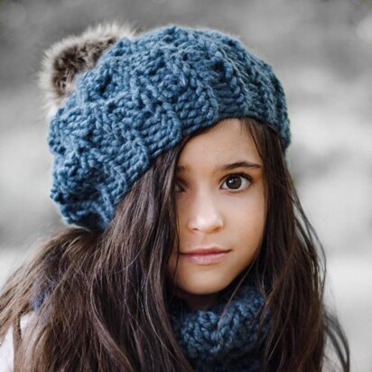 Indigo Hat and Cowl