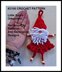 2106 - CROCHET DANGLE LEGS SANTA ORNAMENT