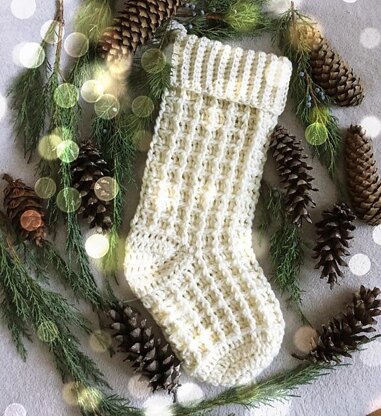 Happy Farmhouse Christmas stocking