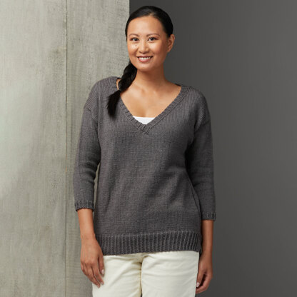 KE008  Woodstock -  Jumper Knitting Pattern for Women in Valley Yarns Westfield by Valley Yarns