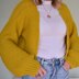 Knitting Pattern Cropped Bubble Sleeve Cardigan | The Mrytle Cardigan