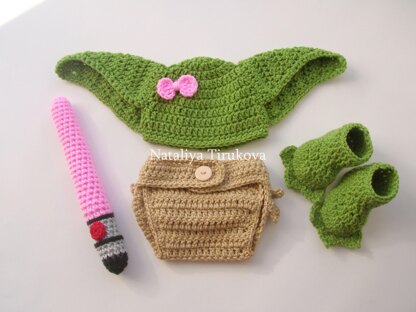 Yoda Baby Girl Set
