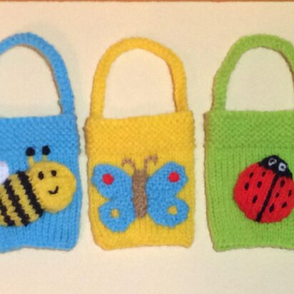 Easter Bee, Butterfly and Ladybird Gift Bags