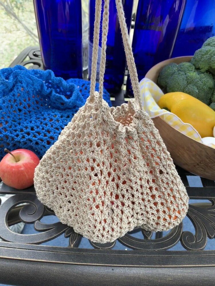 Veggie Buddy Market Bag-Small Crochet pattern by CoziCrafts