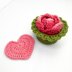 Rose Flower Coaster Set