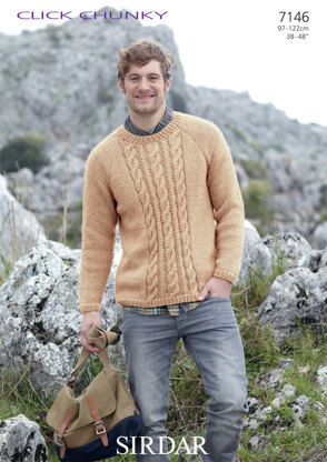 Man's Sweater in Sirdar Click Chunky - 7146 - Downloadable PDF