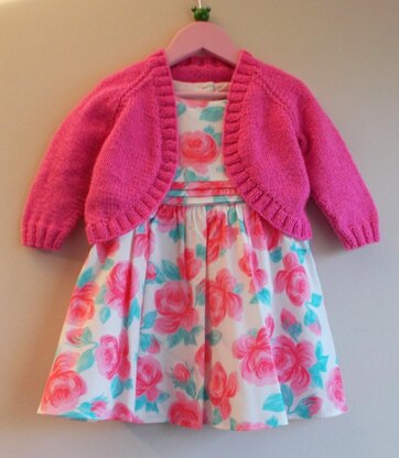 Pink Sparkle Girl's Bolero Jacket