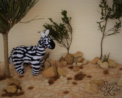 Zebra Noah's Ark Zoo Knitting Pattern Snoo's Knits