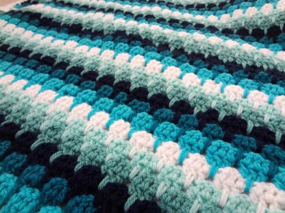 Waves and Pebbles Blanket