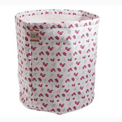 Groves Rose Spot Fabric Storage Bucket