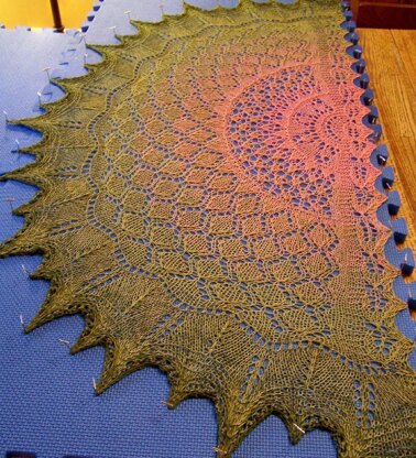 A Slice of Summer shawl